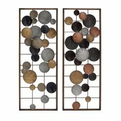 Cheapest π Grayson Lane 11-in x 29-in Multicoloured Metal Contemporary Abstract Wall Decor - Set of 2 β¨