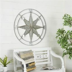 Top 10 💯 Grayson Lane 35-in Silver Metal Farmhouse Wall Decor 👏 -GRAYSON LANE Sales 2022 330940692 AlternateImage3 l
