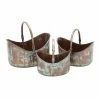 Cheapest 🛒 Grayson Lane 15-in x 10-in Copper Metal Planters - Set of 3 🔥