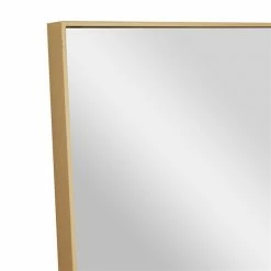 Promo ✔️ Grayson Lane 36-in x 18-in Rectangle Gold Contemporary Framed Wall Mirror 🌟 -GRAYSON LANE Sales 2022 330940704 AlternateImage3 l
