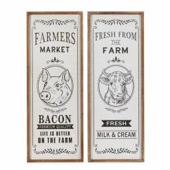 Best reviews of 🌟 Grayson Lane 12-in x 31.5-in White Wooden Farmhouse Sign Wall Decor - Set of 2 ⭐ -GRAYSON LANE Sales 2022 330940715 AlternateImage7 l