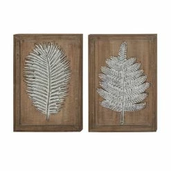 Cheap 😉 Grayson Lane 15-in x 20-in Brown Wooden Contemporary Floral Wall Decor - Set of 2 🎁 -GRAYSON LANE Sales 2022 330940719 AlternateImage7 l