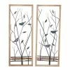 Buy 😍 Grayson Lane 13-in x 32-in Black Metal Farmhouse Wall Decor - Set of 2 🛒
