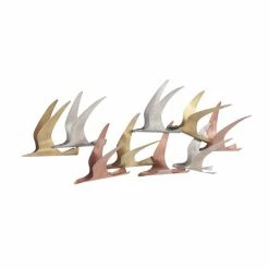 Discount 😍 Grayson Lane 38-in x 14-in Multicoloured Metal Coastal Birds Wall Decor 🎁 -GRAYSON LANE Sales 2022 330940725 AlternateImage7 l