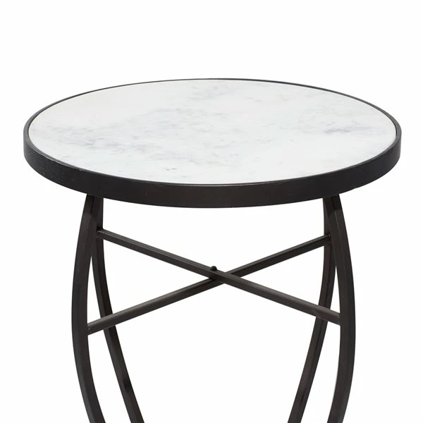 Buy ๐ Grayson Lane 23-in x 16-in Cream Granite/Marble Round Accent Table ๐งจ 3 Buy ๐ Grayson Lane 23-in x 16-in Cream Granite/Marble Round Accent Table ๐งจ - Image 3