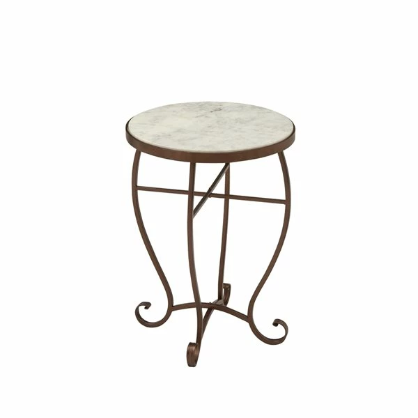 Buy ๐ Grayson Lane 23-in x 16-in Cream Granite/Marble Round Accent Table ๐งจ 5 Buy ๐ Grayson Lane 23-in x 16-in Cream Granite/Marble Round Accent Table ๐งจ - Image 5