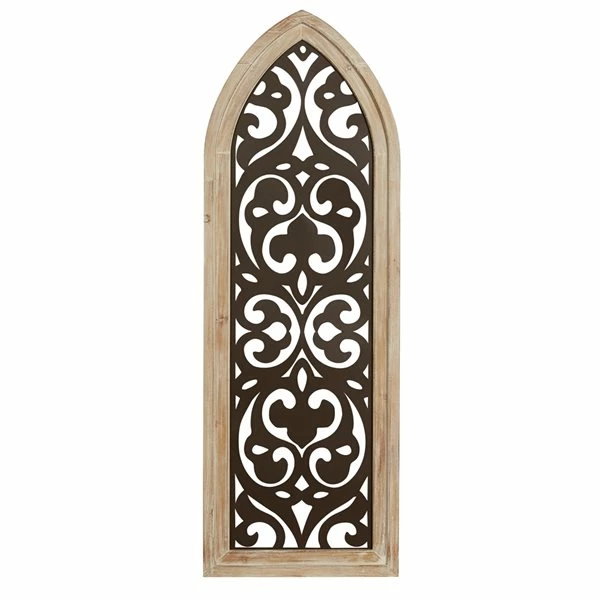 Deals 👏 Grayson Lane 47-in x 16-in Brown Iron and Wooden Rustic Wall Decor 😍 1 Deals 👏 Grayson Lane 47-in x 16-in Brown Iron and Wooden Rustic Wall Decor 😍