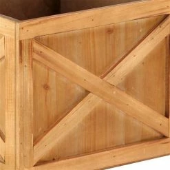 Wholesale 🌟 Grayson Lane 16-in x 12-in Farmhouse Brown Wood Planters - Set of 3 🤩 -GRAYSON LANE Sales 2022 330940734 AlternateImage4 l