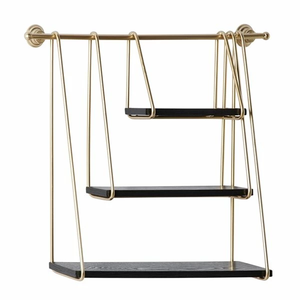 Coupon ❤️ Grayson Lane 22-in x 26-in Gold Metal and Wood Modern Wall Shelves 🧨 1 Coupon ❤️ Grayson Lane 22-in x 26-in Gold Metal and Wood Modern Wall Shelves 🧨