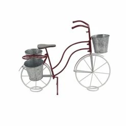 Best Sale 🔔 Grayson Lane 31-in x 23-in Red Metal Planter ❤️