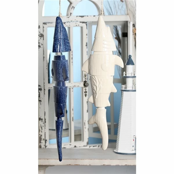 Best deal 🎁 Grayson Lane 31-in Blue Stoneware Shell Wind Chime - Set of 2 ❤️ 2 Best deal 🎁 Grayson Lane 31-in Blue Stoneware Shell Wind Chime - Set of 2 ❤️ - Image 2