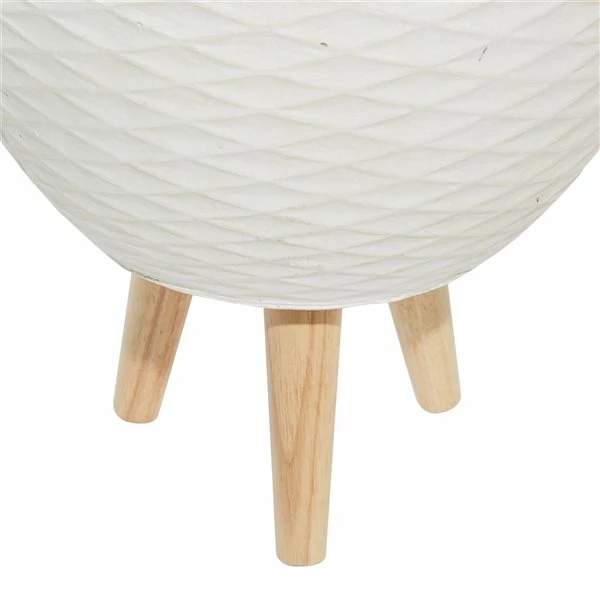 Best Pirce π€© Grayson Lane 14.5-in x 15.7-in White Ceramic Planters - Set of 2 β 4 Best Pirce π€© Grayson Lane 14.5-in x 15.7-in White Ceramic Planters - Set of 2 β - Image 4