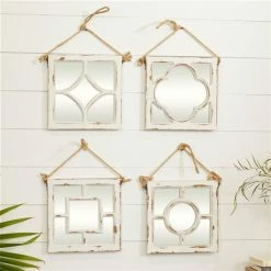 Deals ๐ Grayson Lane 12-in x 12-in White Square Framed Wall Mirror - Set of 4 ๐ 6 Deals ๐ Grayson Lane 12-in x 12-in White Square Framed Wall Mirror - Set of 4 ๐ -GRAYSON LANE Sales 2022 330940755 AlternateImage1 l