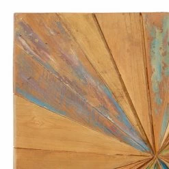 Hot Sale 🥰 Grayson Lane 28-in x 28-in Brown Teak Wooden Rustic Abstract Wall Decor ⭐ -GRAYSON LANE Sales 2022 330940758 AlternateImage6 l