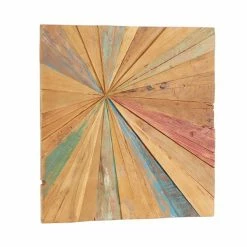 Hot Sale 🥰 Grayson Lane 28-in x 28-in Brown Teak Wooden Rustic Abstract Wall Decor ⭐ -GRAYSON LANE Sales 2022 330940758 AlternateImage7 l