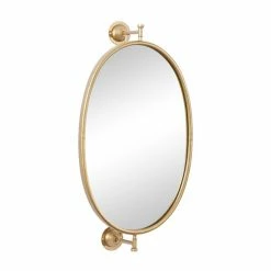 Best reviews of 😉 Grayson Lane 15-in x 29-in Oval Gold Contemporary Framed Wall Mirror ⭐ -GRAYSON LANE Sales 2022 330940769 AlternateImage5 l