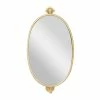 Best reviews of 😉 Grayson Lane 15-in x 29-in Oval Gold Contemporary Framed Wall Mirror ⭐