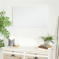 Flash Sale 🤩 Grayson Lane 32-in x 18-in Rectangle White Contemporary Framed Wall Mirror 🤩 -GRAYSON LANE Sales 2022 330940772 AlternateImage1 l