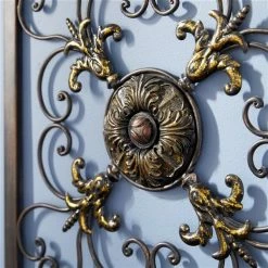 Best Pirce 🎁 Grayson Lane 16-in x 16-in Brown Metal Rustic Wall Decor - Set of 4 😉 -GRAYSON LANE Sales 2022 330940773 AlternateImage3 l