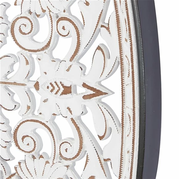 Wholesale 🧨 Grayson Lane 23-in x 24-in x 19-in White Wooden Farmhouse Wall Decor - Set of 3 🎉 4 Wholesale 🧨 Grayson Lane 23-in x 24-in x 19-in White Wooden Farmhouse Wall Decor - Set of 3 🎉 - Image 4