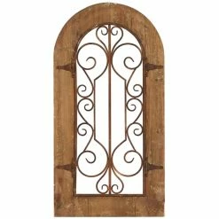 Buy 🌟 Grayson Lane 38-in x 20-in Brown Metal Rustic Ornamental Wall Decor ✨