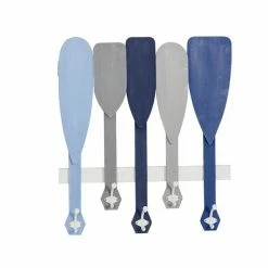 Best reviews of 🤩 Grayson Lane 26-in x 23-in Blue Coastal Wood Wall Hook Rack 👏