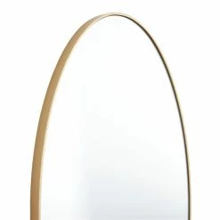 Outlet 👏 Grayson Lane 32-in x 18-in Oval Gold Contemporary Framed Wall Mirror 🥰 -GRAYSON LANE Sales 2022 330940786 AlternateImage3 l