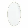 Outlet 👏 Grayson Lane 32-in x 18-in Oval Gold Contemporary Framed Wall Mirror 🥰
