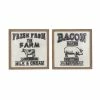 Discount 🥰 Grayson Lane 18-in x 18-in Black Metal Farmhouse Sign Wall Decor - Set of 2 😍