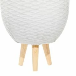 Promo 🧨 Grayson Lane 10.25-in x 12.75-in Grey Ceramic Planters - Set of 2 🥰 -GRAYSON LANE Sales 2022 330940793 AlternateImage4 l