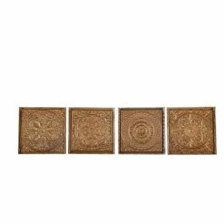 Best deal 🎉 Grayson Lane 17-in x 17-in Gold Metal Eclectic Wall Decor - Set of 4 😍 -GRAYSON LANE Sales 2022 330940795 AlternateImage8 l