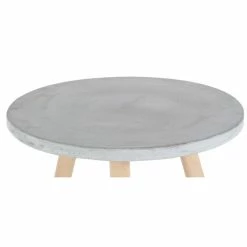 Cheapest ❤️ Grayson Lane 18-in x 17-in Grey Composite Round Accent Table 🎁 -GRAYSON LANE Sales 2022 330940796 AlternateImage3 l