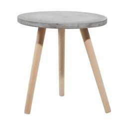 Cheapest ❤️ Grayson Lane 18-in x 17-in Grey Composite Round Accent Table 🎁 -GRAYSON LANE Sales 2022 330940796 AlternateImage5 l