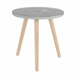 Cheapest ❤️ Grayson Lane 18-in x 17-in Grey Composite Round Accent Table 🎁