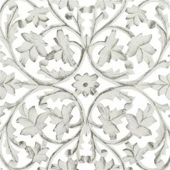 Discount 🤩 Grayson Lane 36-in x 36-in Mango Wooden Traditional Floral Wall Decor White 🥰 -GRAYSON LANE Sales 2022 330940798 AlternateImage6 l