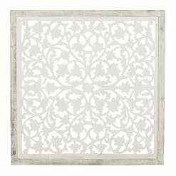 Discount 🤩 Grayson Lane 36-in x 36-in Mango Wooden Traditional Floral Wall Decor White 🥰 -GRAYSON LANE Sales 2022 330940798 AlternateImage7 l