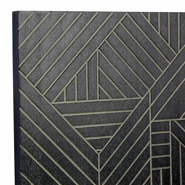 Coupon ๐ Grayson Lane 39-in x 39-in x 1-in Black Wooden Modern Wall Decor โญ 3 Coupon ๐ Grayson Lane 39-in x 39-in x 1-in Black Wooden Modern Wall Decor โญ - Image 3