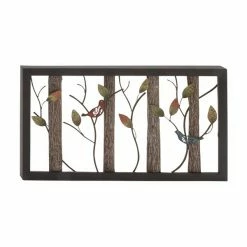 Top 10 🥰 Grayson Lane 36-in x 20-in Black Tin Farmhouse Birds Wall Decor 👏