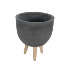 Outlet 😍 Grayson Lane 15-in x 16-in Contemporary Grey Clay Planters - Set of 3 🤩 -GRAYSON LANE Sales 2022 330940804 AlternateImage6 l