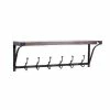 Cheap ⌛ Grayson Lane 39-in x 13-in Brown Industrial Wood Wall Hook Rack with Shelf 😍