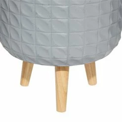 Top 10 🎉 Grayson Lane 14.15-in x 17.75-in Grey Ceramic Planters - Set of 3 🧨 -GRAYSON LANE Sales 2022 330940820 AlternateImage3 l