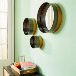 Top 10 😍 Grayson Lane 16-in, 12-in and 8-in Round Black Framed Wall Mirror - Set of 3 🔥 -GRAYSON LANE Sales 2022 330940824 AlternateImage2 l