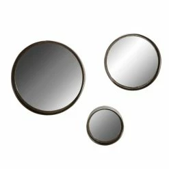 Top 10 😍 Grayson Lane 16-in, 12-in and 8-in Round Black Framed Wall Mirror - Set of 3 🔥 -GRAYSON LANE Sales 2022 330940824 AlternateImage5 l