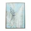 Deals 😉 Grayson Lane 40-in x 30-in Gold Wood Framed Coastal Style Wall Art with Blue Canvas 😍