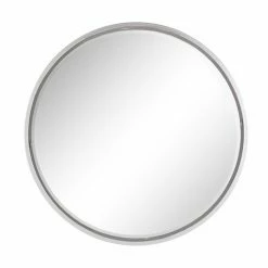 Cheapest π― Grayson Lane 30-in x 30-in Round Silver Contemporary Framed Wall Mirror π