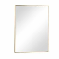 Coupon 🤩 Grayson Lane 24-in x 18-in Rectangle Gold Contemporary Framed Wall Mirror 🤩 -GRAYSON LANE Sales 2022 330940845 AlternateImage5 l