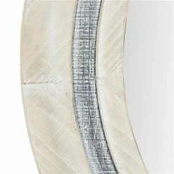 Best reviews of 🎁 Grayson Lane 34-in x 34-in Round White Farmhouse Framed Wall Mirror 🔥 -GRAYSON LANE Sales 2022 330940847 AlternateImage3 l