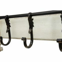 Best deal 👍 Grayson Lane 33-in x 13-in White Vintage Iron Wall Hook Rack ⌛ -GRAYSON LANE Sales 2022 330940868 AlternateImage3 l
