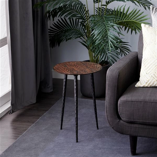 Cheapest 🥰 Grayson Lane 22-in x 15-in Brown Metal Round Accent Table 👏 2 Cheapest 🥰 Grayson Lane 22-in x 15-in Brown Metal Round Accent Table 👏 - Image 2