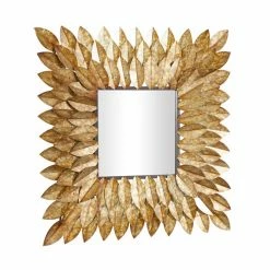 Top 10 ⭐ Grayson Lane 30-in x 30-in Square Brown Rustic Framed Wall Mirror 🤩 -GRAYSON LANE Sales 2022 330940892 AlternateImage5 l